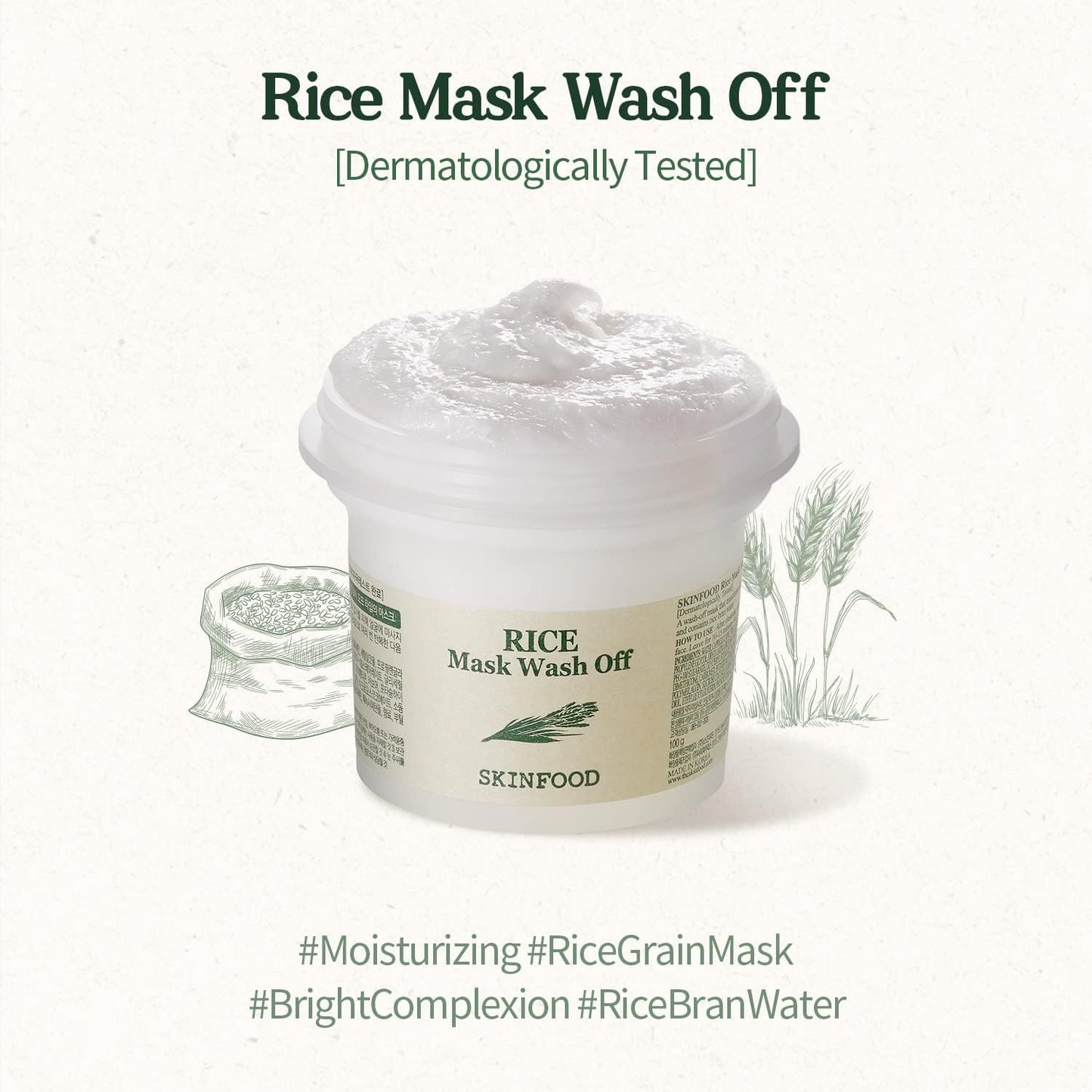 Rice Mask Wash off Face Wash (100 gm)