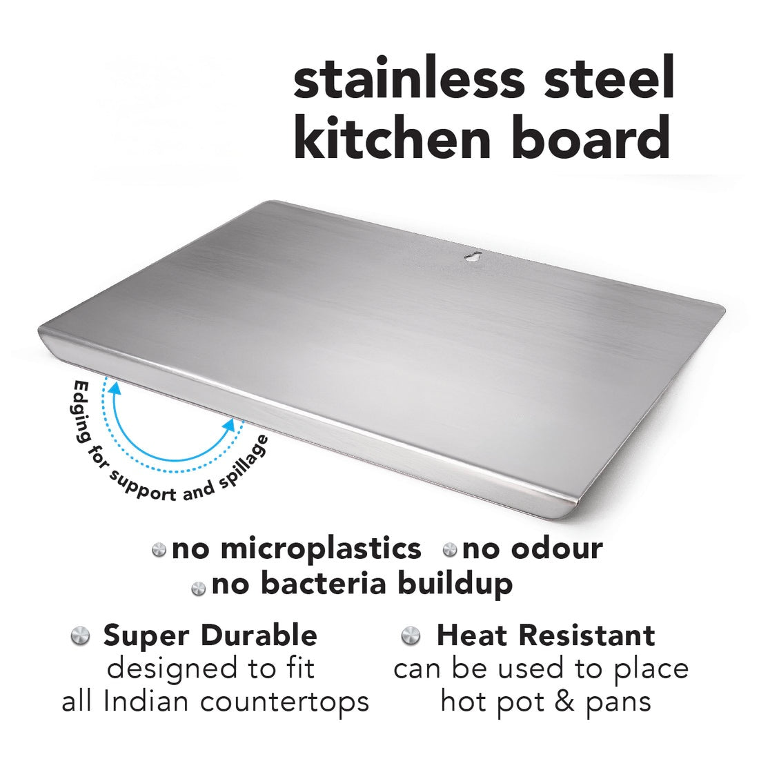 Stainless Steel Chopping Board (35x31cm)